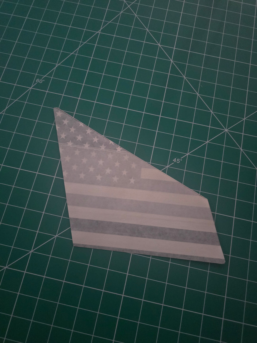 Front Triangle Window Glass Decorative Decal (US Flag)| Car window Vinyl Decal | 2 PC 10"x 8"| Flag Size 11x 8"