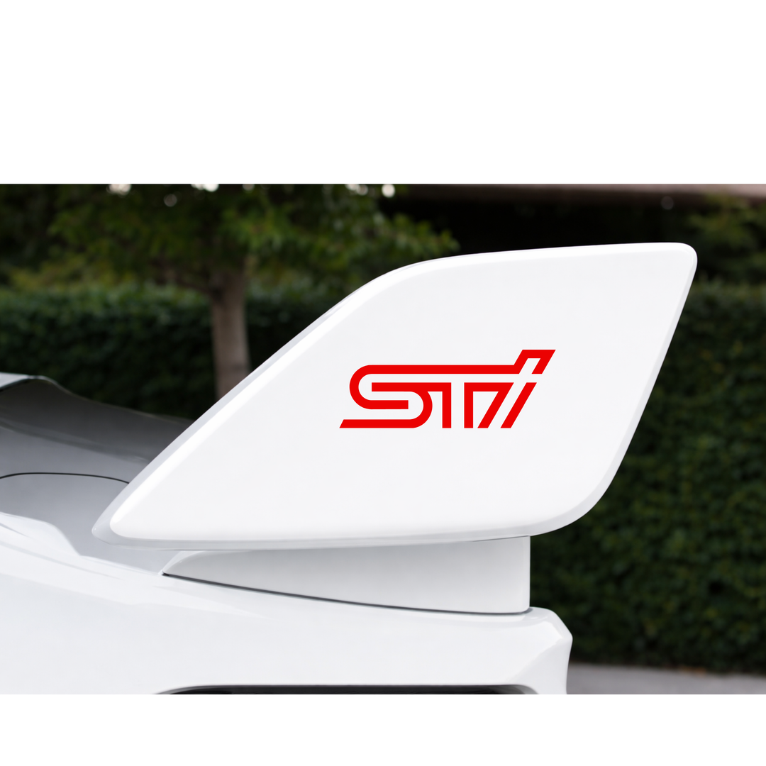 Performance Rear Spoiler Wing Side Overlay Decal Set – Pair (2pc) | Wrx - Sti