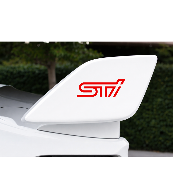 Performance Rear Spoiler Wing Side Overlay Decal Set – Pair (2pc) | Wrx - Sti