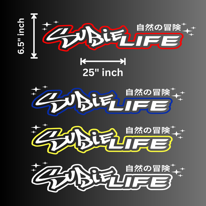 Subie Life Windshield Decal| JDM Window Vinyl Decal