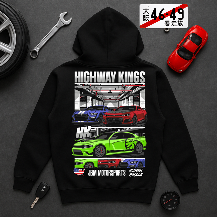 Highway kings Muscle Hoodie